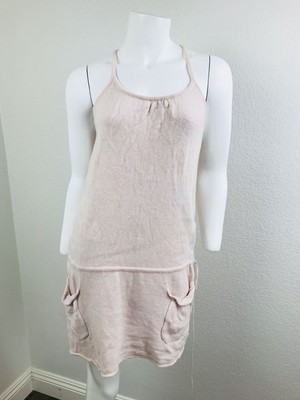 PAUL & JOE SISTER Sz 2 Dress Pink Spaghetti Strap Wool Cashmere Blend