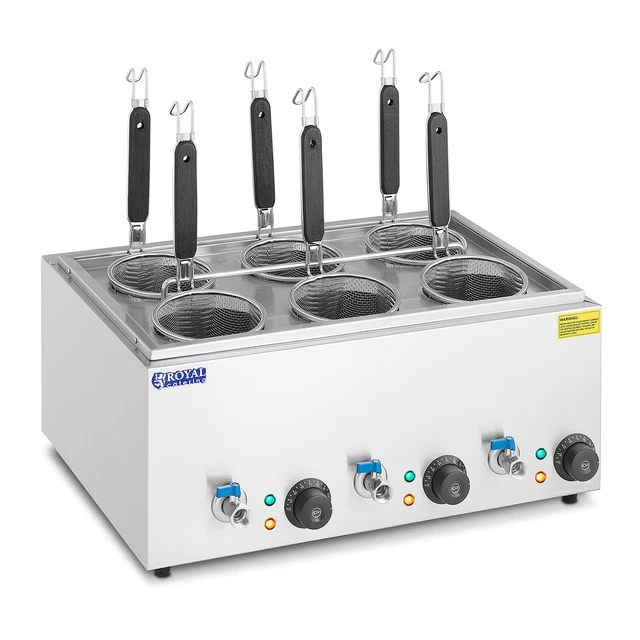 Cuiseur À Pâtes Professionnel Avec 6 Paniers Température : 30 - 110 °C