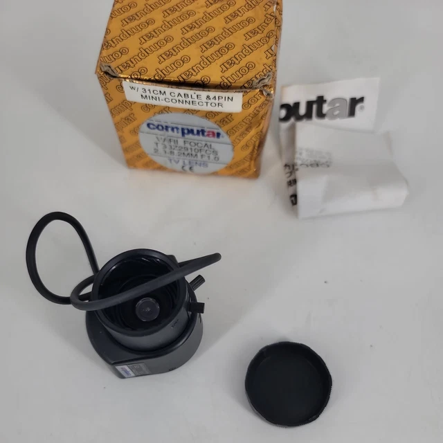 Computar Vari Focal TG3Z2910FCS 2.9-8.2mm F1.0 TV Lens w/ Cable & Connector OB