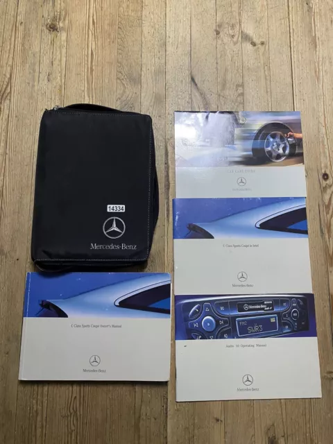 00-08 MERCEDES C CLASS COUPE SPORTS OWNERS HANDBOOK MANUAL AND WALLET Ref14334