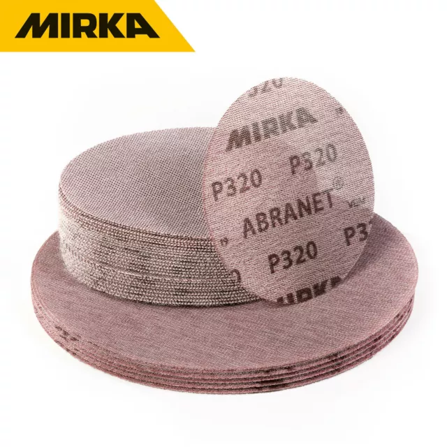 Mirka Abranet Muela Abrasiva Discos de Lija Adhesivos Malla 125 150 225 MM