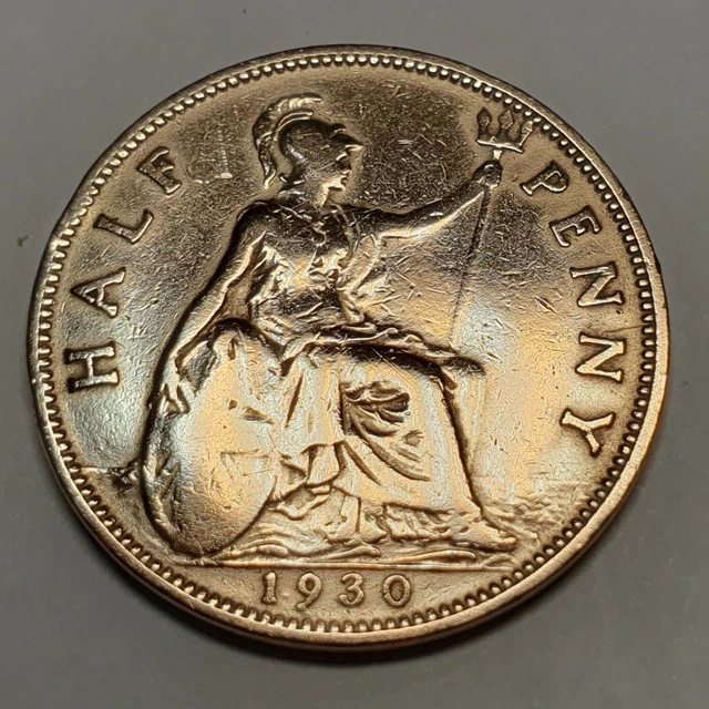 Pièce Half penny Angleterre 1930 Great Britain Georgivs Georges V