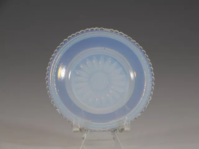 EAPG Lacy Boston Sandwich Opalescent Sunburst Flint Glass Cup Plate c.1850 No.2