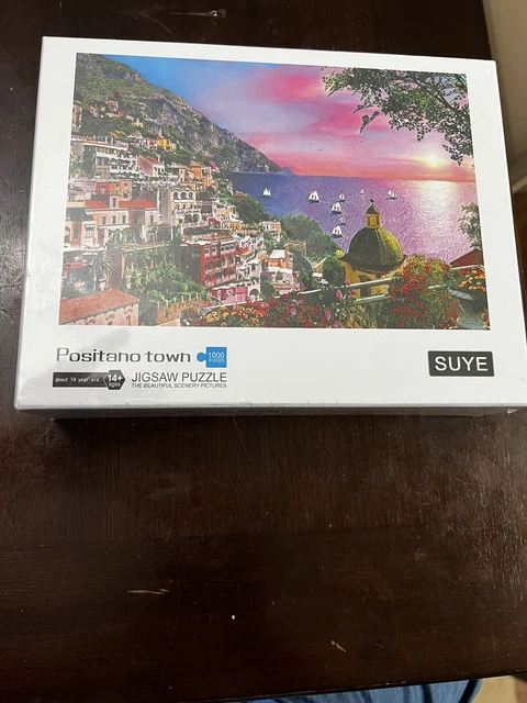 New Sealed Suye Positano Seaside Town Scene 1000 Piece Jigsaw Puzzle for Adults