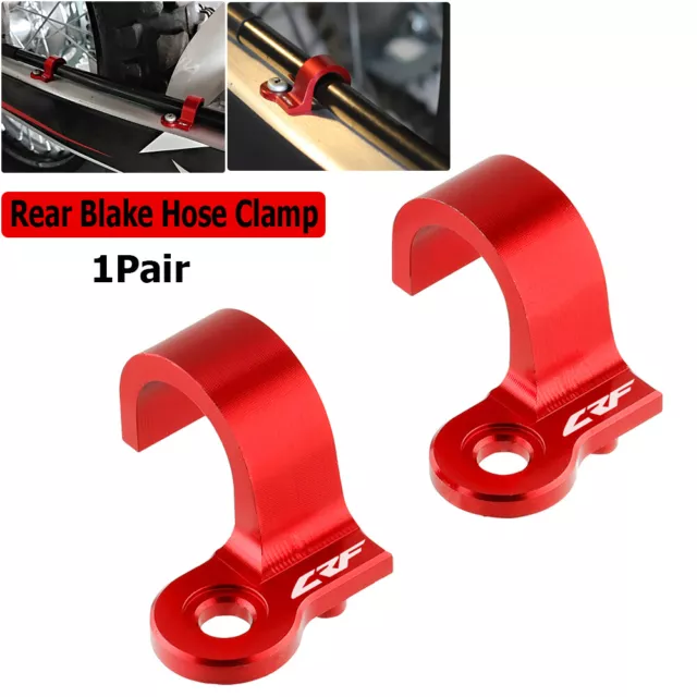 CNC Red Rear Brake Hose Guide Clamp For Honda CRF230M/L 250L 300L CRF 250L/300L