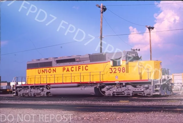 ORIGINAL SLIDE UP Union Pacific SD40-2 3298;Dolton,IL;August 1987