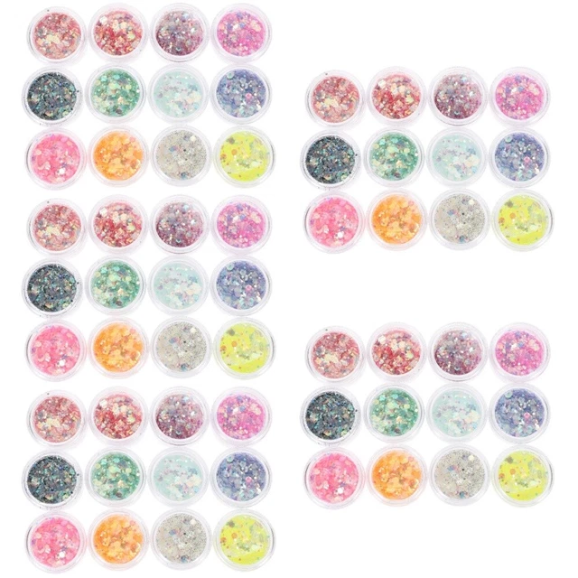 60 Cajas Body Glitter Gel Face Glitter - Lentelletes para Festival Halloween