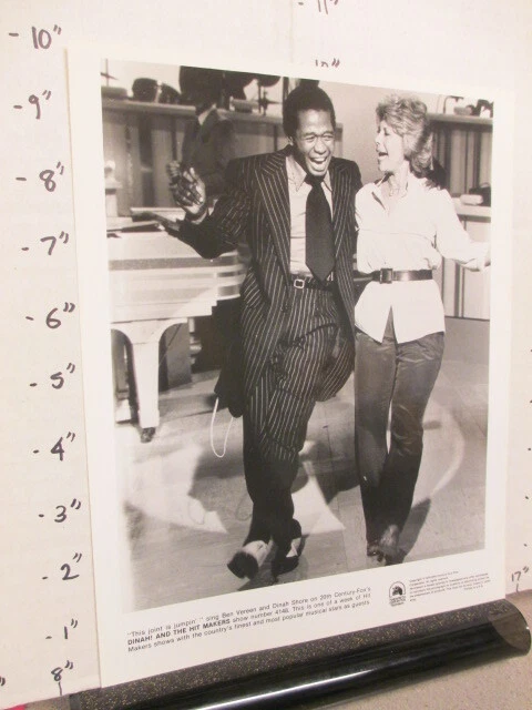 DINAH SHORE TV show promo photo 1979 BEN VEREEN pin striped suit dancing