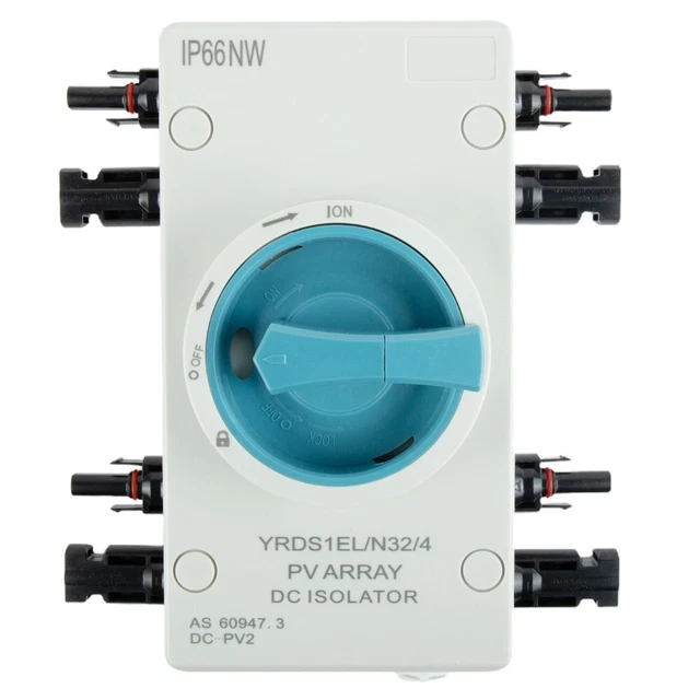 Interruptor Alta Calidad Impermeable 32 A/1000 VDC 4P ABS Interruptor Principal