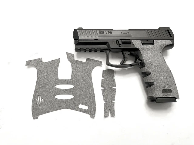 HANDLEITGRIPS Gray Textured Rubber Grip Wrap For Smith & Wesson SD9 VE, SD40 VE, Sigma