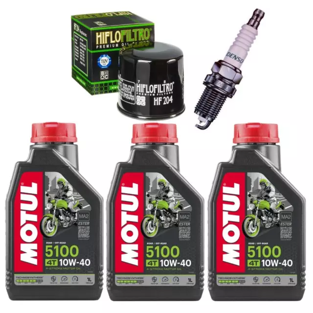 Service-Kit Motul-Öl Filter und Zündkerze für das Yamaha YFM 700 F Grizzly Quad