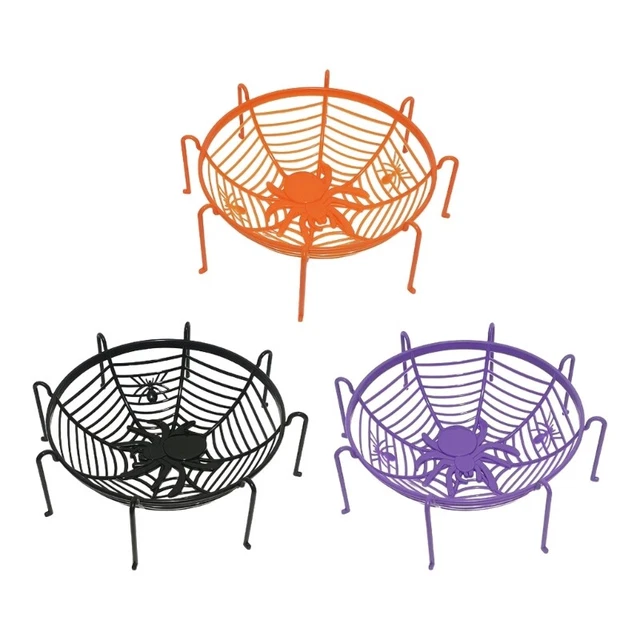 Candy Bowls Decorative Cobweb Shape Fruit Holder Tableware Spiders Bowl