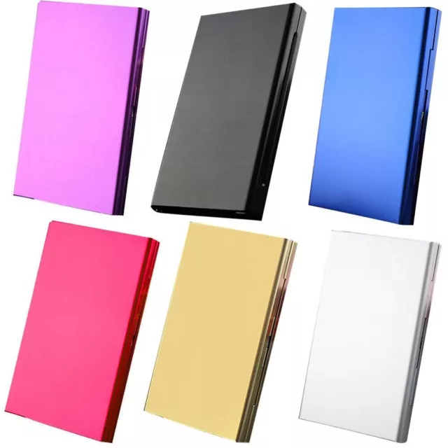 6 Colors Tobacco Storage Pocket Box Aluminum alloy Ladies Cigarette Case