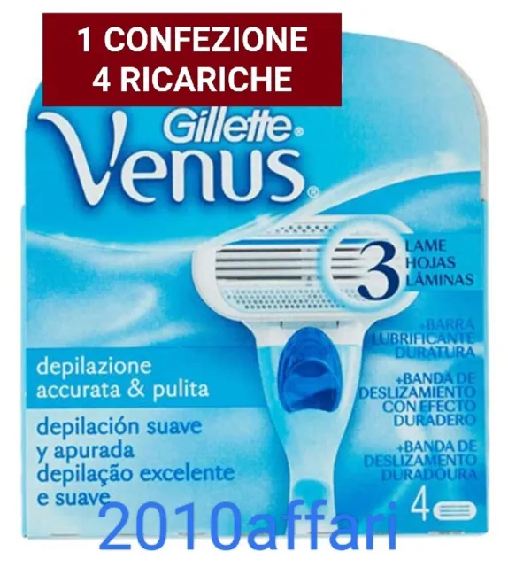 Gillette Venus 3 Lames pour Femmes - 4 Recharges De