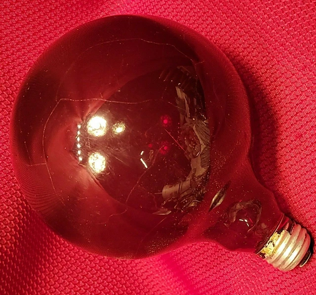 5& RED LIGHT BULB vtg Photography Darkroom sandmar fireball safelight