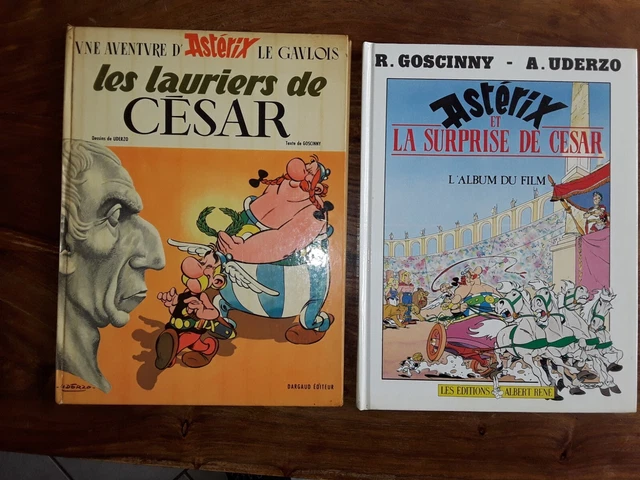 asterix les lauriers de césar goscinny uderzo 1972 + album du film la surprise