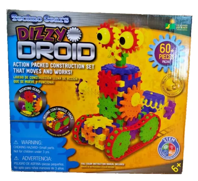 Techno Gears Dizzy Droid Action Packed Construction Set 60 Pieces