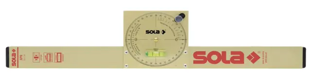 New SOLA Made in Austria APN 60 24" Aluminum Inclinometer Angle Gage Level.