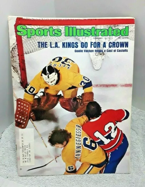 Sports Illustrated February 10 1975  Rogie Vachon Los Angeles Kings