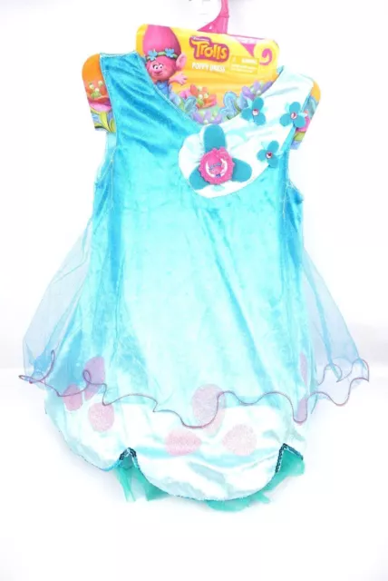 Just Play DreamWorks Trolls Princess Poppy Dress Costume Dress Up Girls Sz 4-6X