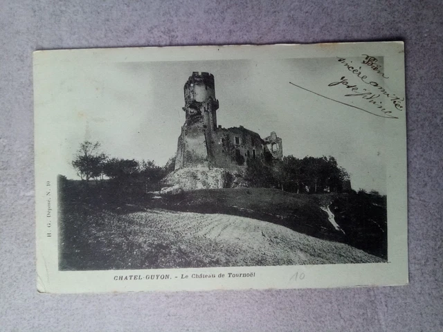 Cpa Chatel Guyon Le Château De Tournoel