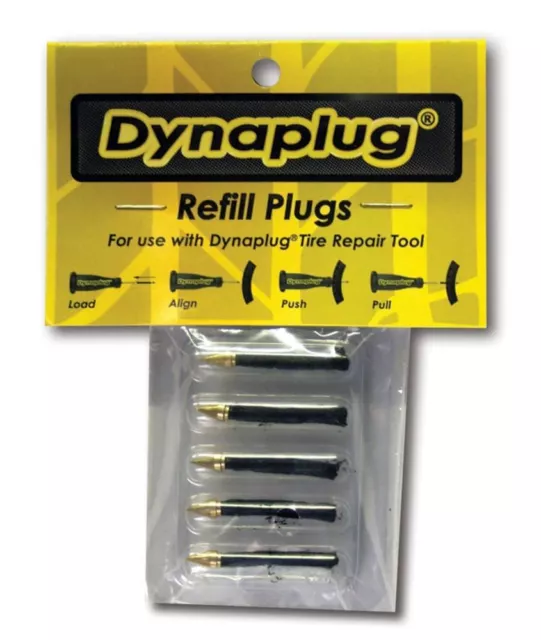 To Use With Cars & Bikes 5 X Replacement Plugs For Dynaplug  Tyre Repair Kits