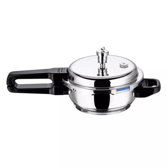 Vinod Platinum Triply Stainless Steel Junior Pressure Cooker, 3.5L-Free Delivery