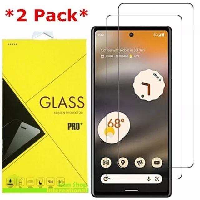 2-Pack Premium Real Tempered Glass Screen Protector For Google Pixel 6a