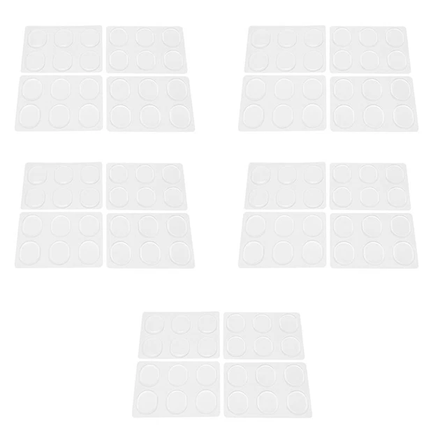 12 Damper Gel Pads Drum Silencers Non- Soft Silicone Drum Mute (Clear) D5A1