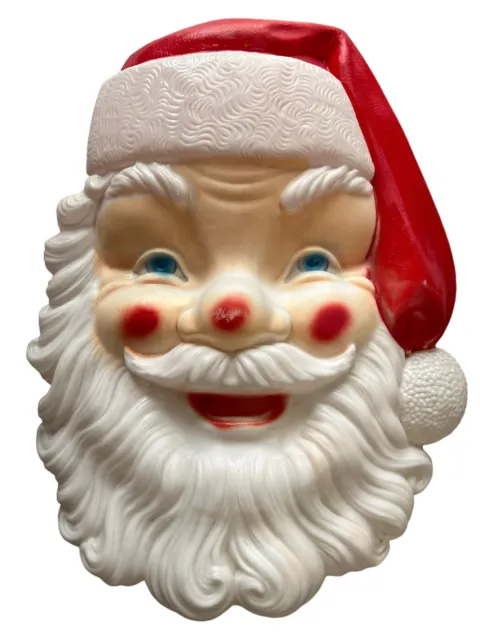 Blow Mold  Huge Empire 36” Christmas Santa Claus Head/Face #1347 Lighted