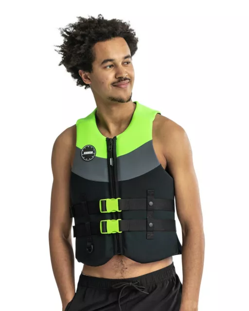 Jobe Neoprene Citron Vert Gilet de Sauvetage Wakeboard Ski Nautique Sup Hommes