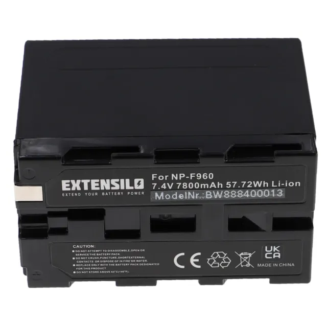 Batterie 7800mAh pour Sony NP-F530,NP-F550,NP-F570,NP-F730