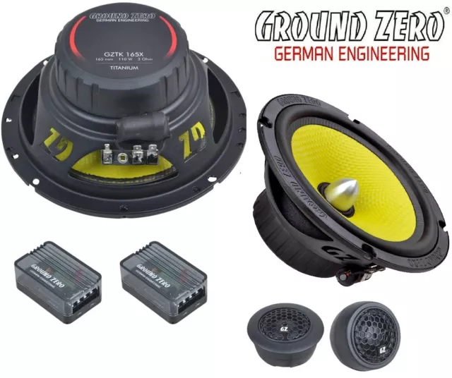 Ground Zero GZTC 165.2X 16,5cm 2 Wege Lautsprecher  Kompo System TOP KLANG