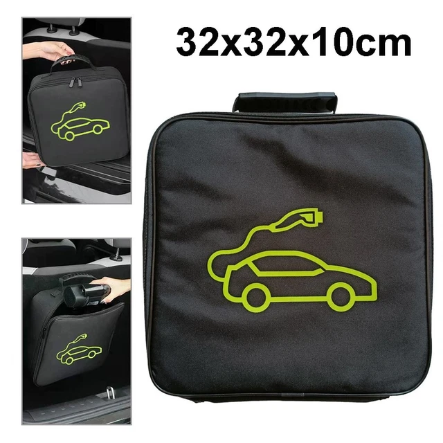 Innovativa borsa portaoggetti cavo di ricarica auto con maniglia ergonomica