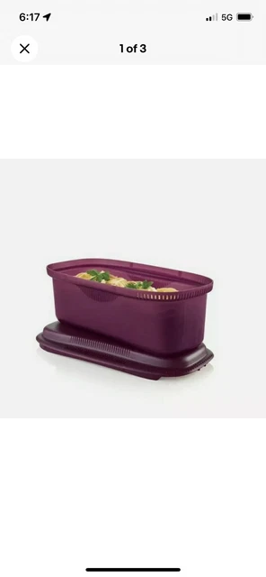 New TUPPERWARE Microwave Pasta Maker RHUBARB