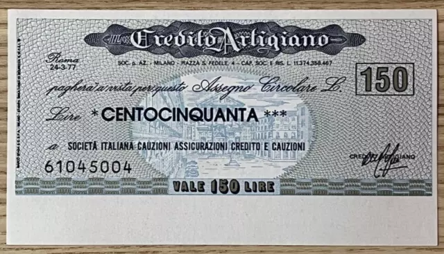 Miniassegni Credito Artigiano