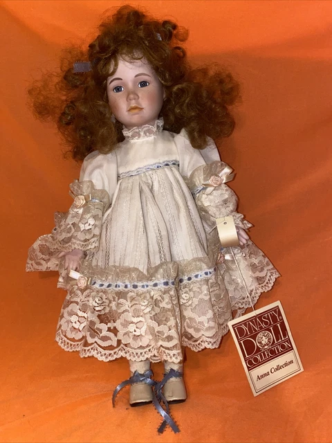 Dynasty Doll Collection Anna Collection AMBER Porcelain Doll 16 1/2" Tall