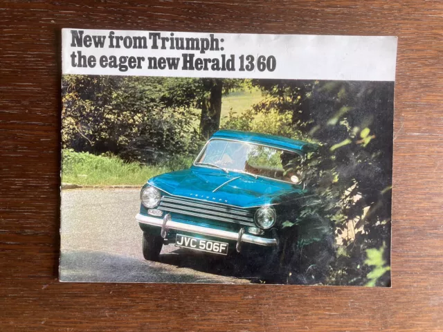 Triumph Herald 13/60 Brochure 1968 - Saloon Estate Convertible