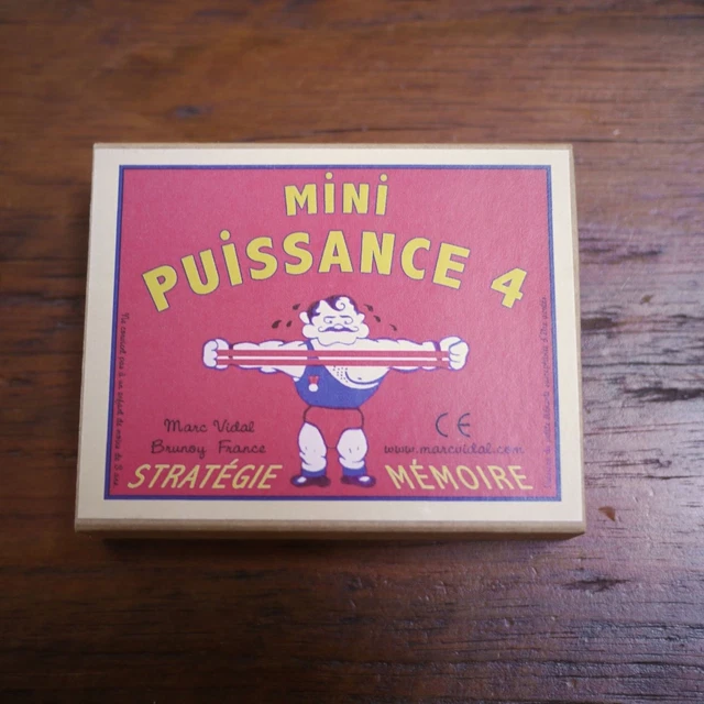 Marc Vidal Brunoy France MINI PUISSANCE 4 Strategie Memoire Puzzle Game