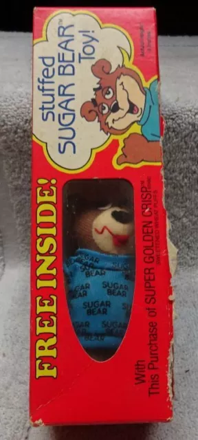 ** Vintage - SUGAR BEAR - SEALED in ORIGINAL BOX - Super GOLDEN Crips Cereal *