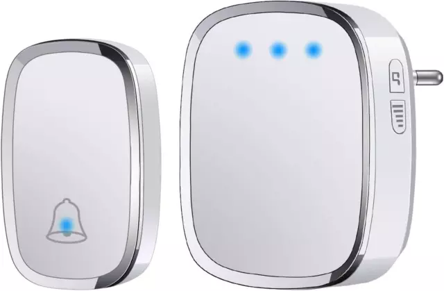 Campanello Senza Fili Da Esterno Impermeabile IP44, Wireless Doorbell Con Raggio