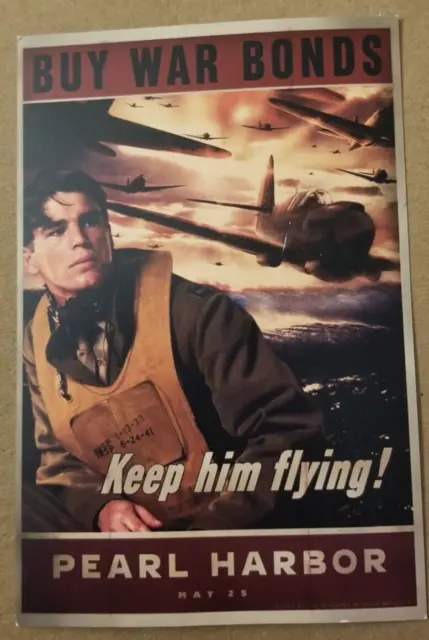 Vintage 2001 Pearl Harbor Movie Film Postcard Post Card Ben Affleck Promo WWII