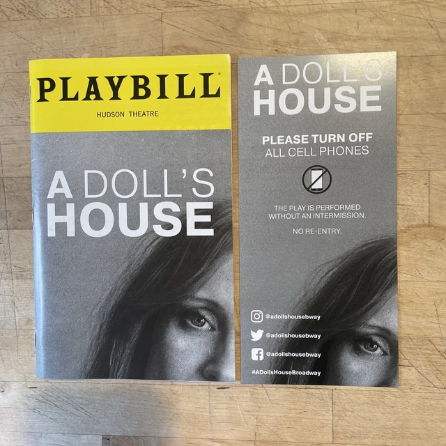 DOLL’S HOUSE APR 2023 Broadway Playbill & Insert! JESSICA CHASTAIN