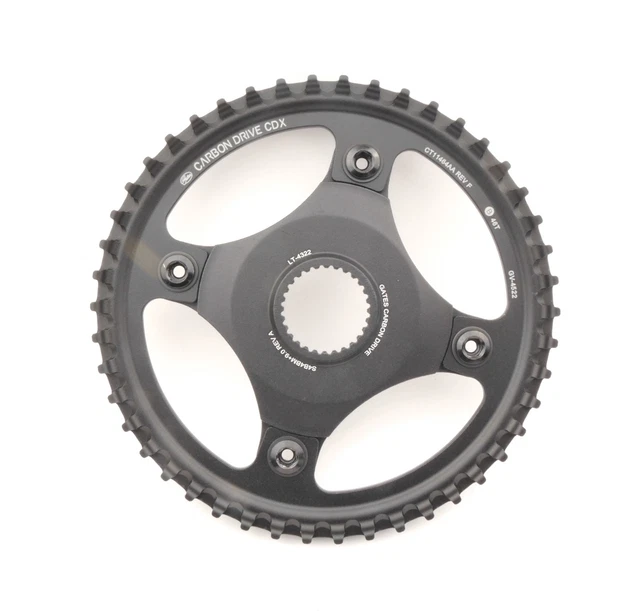 Pignon Avant Gates Carbon Drive CDX CenterTrack 24T Pour Bosch GEN2 - Montage Direct - Inox
