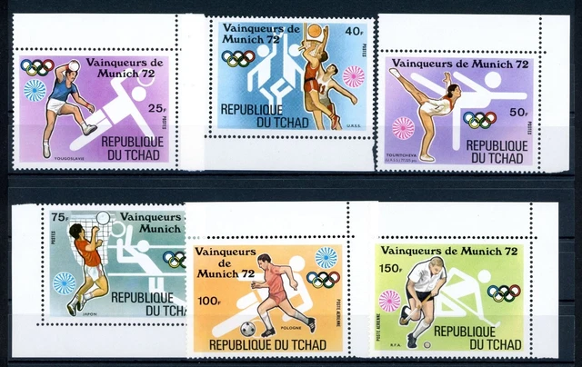 Tschad 634-639 A postfrisch Olympia München 1972 #JS089