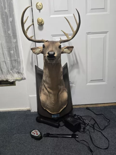 gemmy buck animated trophy talking singing deer