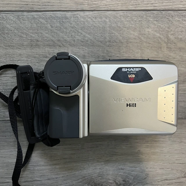 Cámara de video Sharp Viewcam VL-AH50U cinta Hi8 vintage probada LEER