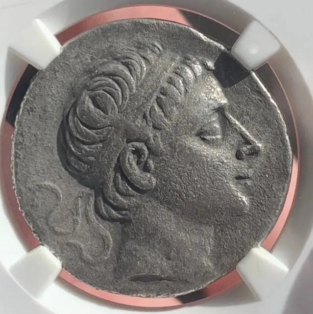 Seleucid Kingdom Antiochus III AR Tetradrachm 222 - 187 BC NGC Ch F