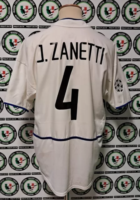 J.zanetti Inter 2002/2003 Shirt Maglia Calcio Football Soccer Trikot Maillot