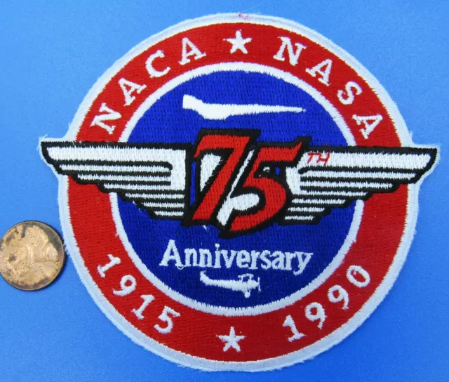 NASA PATCH vtg 75th Anniversary NACA National Advisory Committee AERONAUTICS 4+"